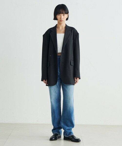 TOMORROWLAND / トゥモローランド テーラードジャケット | ウールライク オーバーサイズドジャケット | 詳細12