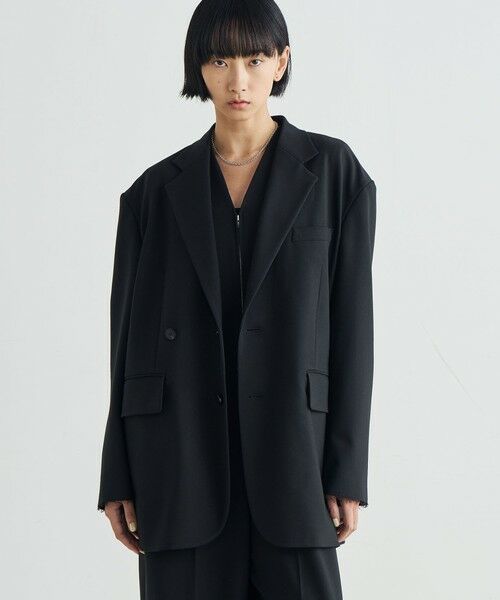 TOMORROWLAND / トゥモローランド テーラードジャケット | ウールライク オーバーサイズドジャケット | 詳細2