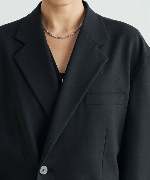 TOMORROWLAND / トゥモローランド テーラードジャケット | ウールライク オーバーサイズドジャケット | 詳細6