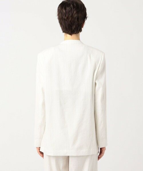 TOMORROWLAND / トゥモローランド ノーカラージャケット | リネンストレッチ ノーカラージャケット | 詳細2