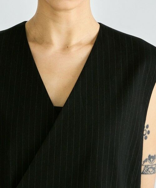 TOMORROWLAND / トゥモローランド ベスト | リネンストレッチ Vネックジレ | 詳細6