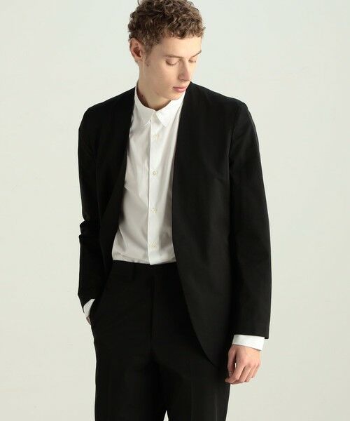 TOMORROWLAND / トゥモローランド ノーカラージャケット | NS.ポリエステル ノーカラージャケット | 詳細3