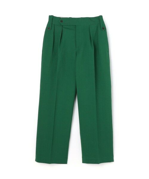 TOMORROWLAND/トゥモローランド Tangent British army chinos リネンコットン ワイドパンツ 55 グリーン 44 TOMORROWLAND/トゥモローランド Tangent British army chinos リネンコットン ワイドパンツ 55 グリーン 44