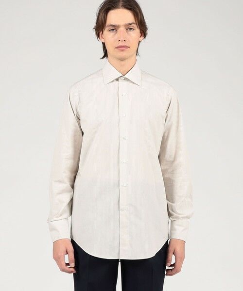 TOMORROWLAND / トゥモローランド シャツ・ブラウス | コットン ワイドスプレッドカラー ストライプドレスシャツ | 詳細2