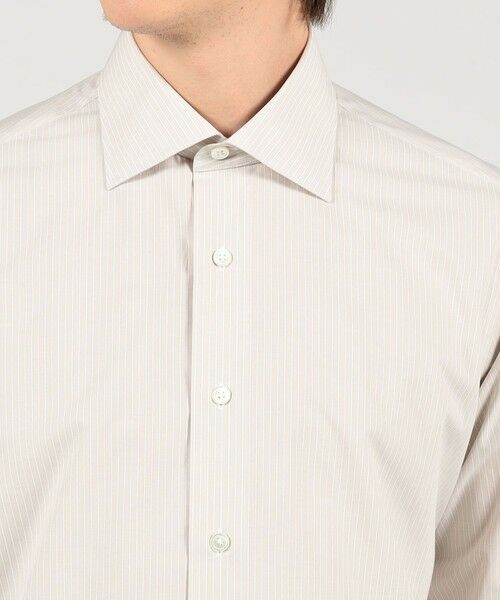 TOMORROWLAND / トゥモローランド シャツ・ブラウス | コットン ワイドスプレッドカラー ストライプドレスシャツ | 詳細5