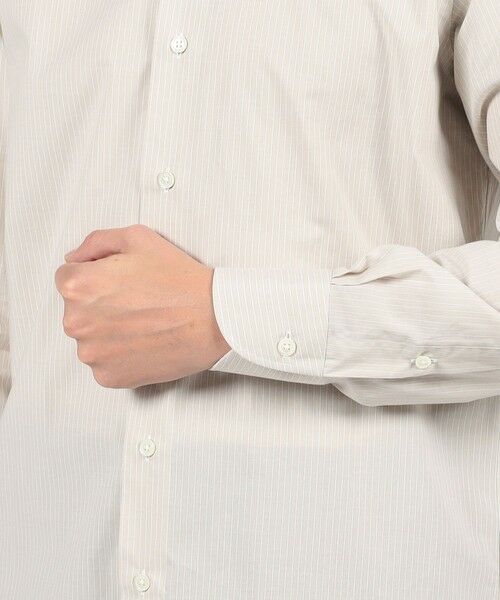 TOMORROWLAND / トゥモローランド シャツ・ブラウス | コットン ワイドスプレッドカラー ストライプドレスシャツ | 詳細6