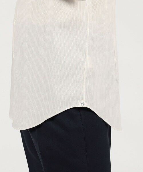 TOMORROWLAND / トゥモローランド シャツ・ブラウス | コットン ワイドスプレッドカラー ストライプドレスシャツ | 詳細7