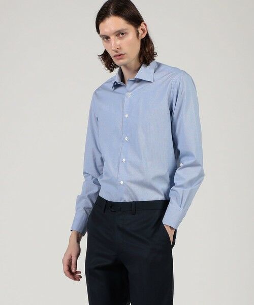 TOMORROWLAND / トゥモローランド シャツ・ブラウス | コットン ワイドスプレッドカラー ギンガムチェック ドレスシャツ | 詳細1