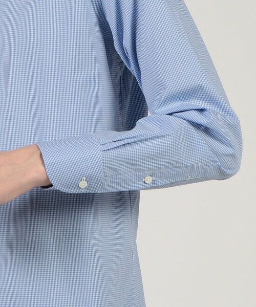 TOMORROWLAND / トゥモローランド シャツ・ブラウス | コットン ワイドスプレッドカラー ギンガムチェック ドレスシャツ | 詳細6