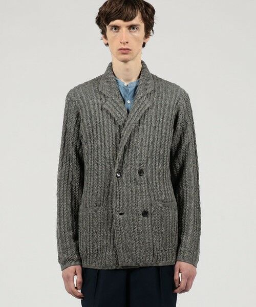 TOMORROWLAND / トゥモローランド ニット・セーター | プレミアムリネン ケーブルニットジャケット | 詳細2
