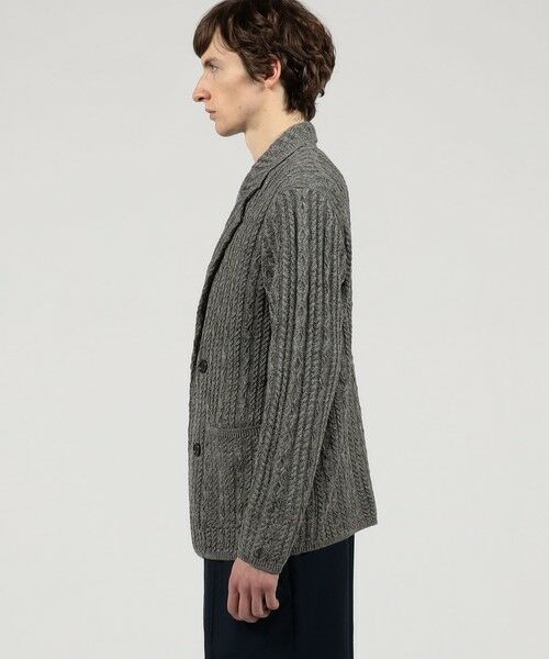 TOMORROWLAND / トゥモローランド ニット・セーター | プレミアムリネン ケーブルニットジャケット | 詳細3