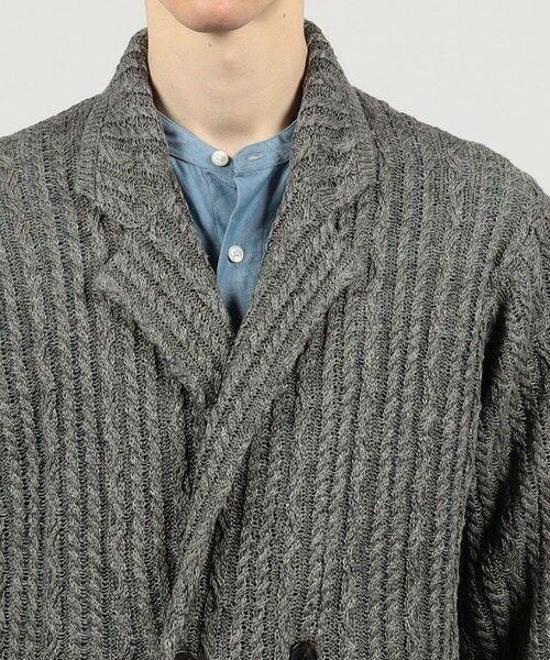 TOMORROWLAND / トゥモローランド ニット・セーター | プレミアムリネン ケーブルニットジャケット | 詳細5