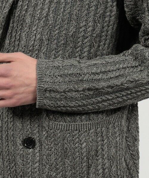 TOMORROWLAND / トゥモローランド ニット・セーター | プレミアムリネン ケーブルニットジャケット | 詳細6