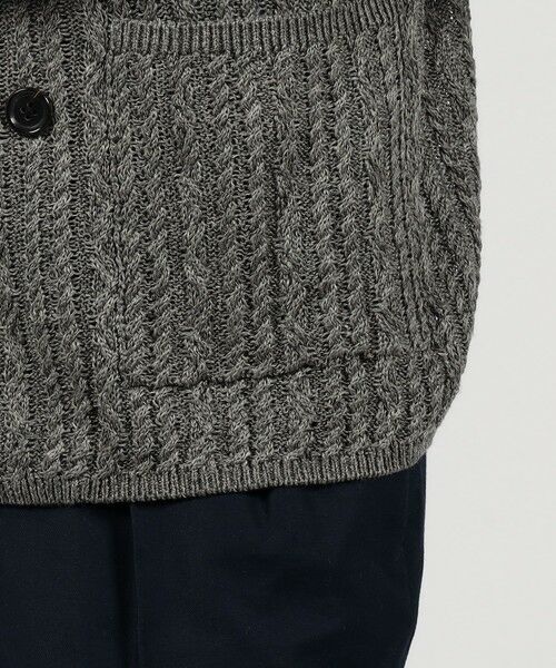 TOMORROWLAND / トゥモローランド ニット・セーター | プレミアムリネン ケーブルニットジャケット | 詳細7