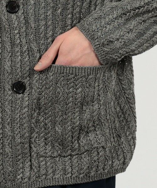 TOMORROWLAND / トゥモローランド ニット・セーター | プレミアムリネン ケーブルニットジャケット | 詳細8