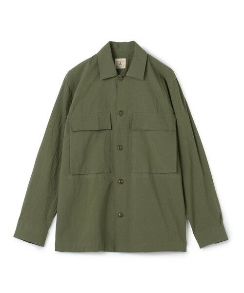 TOMORROWLAND/トゥモローランド 【別注】GUY ROVER コットンポプリン オーバーシャツ 57 カーキ S TOMORROWLAND/トゥモローランド 【別注】GUY ROVER コットンポプリン オーバーシャツ 57 カーキ S