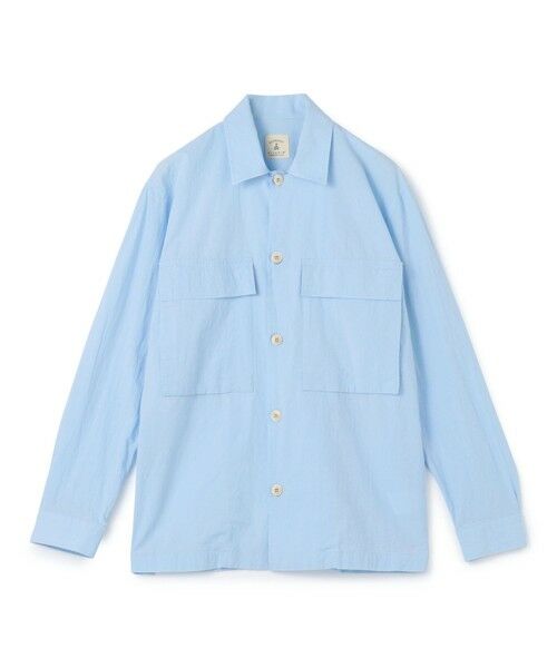 TOMORROWLAND/トゥモローランド 【別注】GUY ROVER コットンポプリン オーバーシャツ 63 ライトブルー M TOMORROWLAND/トゥモローランド 【別注】GUY ROVER コットンポプリン オーバーシャツ 63 ライトブルー M