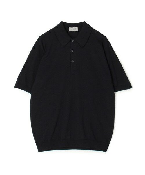 TOMORROWLAND/トゥモローランド JOHN SMEDLEY ISIS コットン ポロカラーニット 69 ネイビー S TOMORROWLAND/トゥモローランド JOHN SMEDLEY ISIS コットン ポロカラーニット 69 ネイビー S