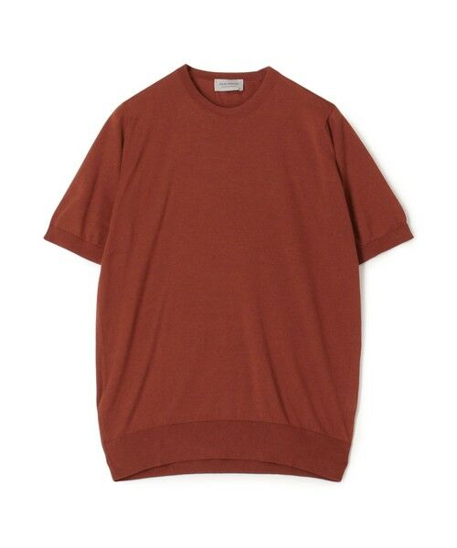 TOMORROWLAND/トゥモローランド JOHN SMEDLEY KEMPTON コットン クルーネックニット 37 ダークレッド S TOMORROWLAND/トゥモローランド JOHN SMEDLEY KEMPTON コットン クルーネックニット 37 ダークレッド S