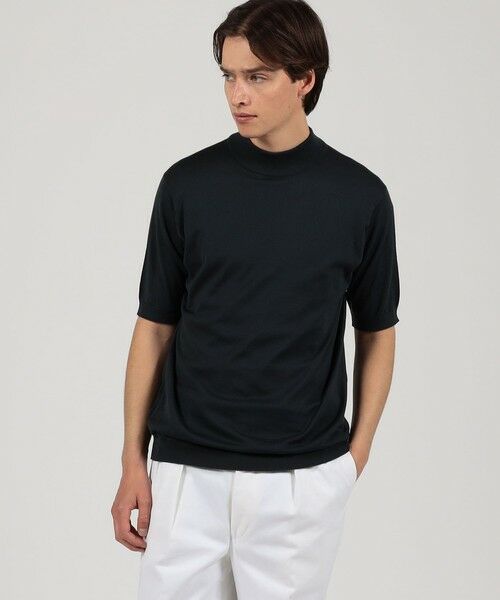 ー*ー様 JOHN SMEDLEY コットン　モックネック　ニット 楽天市場】【8％OFFクーポン対象】【30％OFF】JOHN SMEDLEY