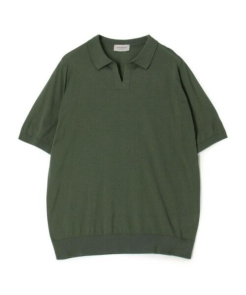 TOMORROWLAND/トゥモローランド JOHN SMEDLEY DONNELLY コットン スキッパーニット 55 グリーン L TOMORROWLAND/トゥモローランド JOHN SMEDLEY DONNELLY コットン スキッパーニット 55 グリーン L