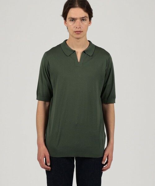 JOHN SMEDLEY DONNELLY コットン スキッパーニット （ニット