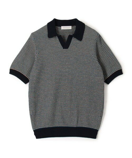 TOMORROWLAND　ニット　半袖　濃紺　Mサイズ　シルク混 美品 セール】 TOMORROWLAND Tricot マーセライズコットン ハーフ