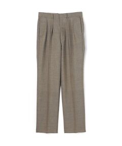 TOMORROWLAND / トゥモローランド スラックス・ドレスパンツ | ウールモヘヤ 2プリーツ ワイドストレートスラックス