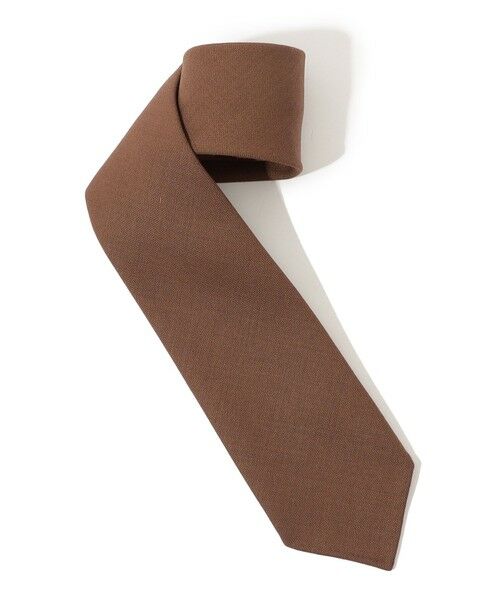TOMORROWLAND / トゥモローランド ネクタイ | TOMORROWLAND ウール ソリッドネクタイ(47 ブラウン)