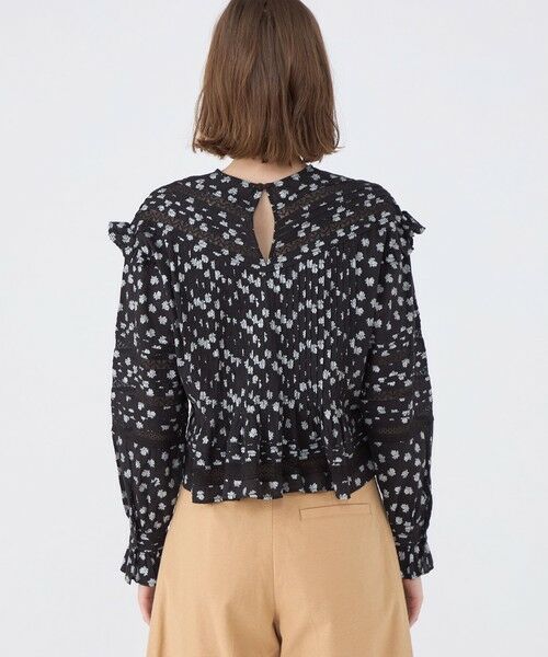 TOMORROWLAND / トゥモローランド シャツ・ブラウス（半袖以外） | コットンボイルプリント ピンタックフリルブラウス | 詳細4