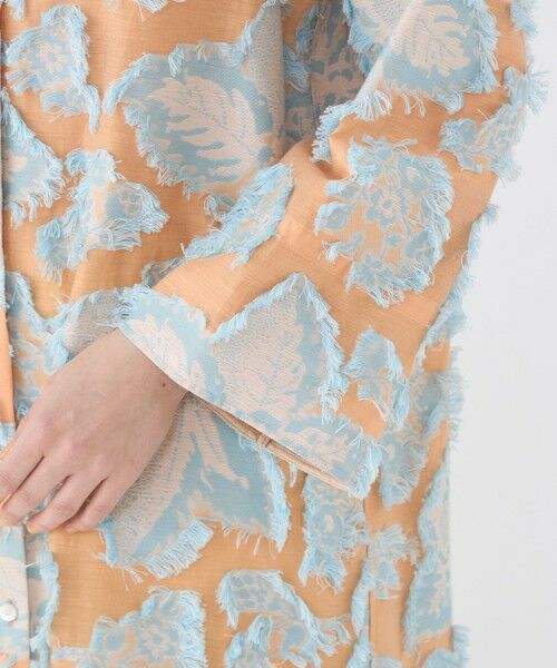 TOMORROWLAND / トゥモローランド ロング・マキシ丈ワンピース | カットジャカード バンドカラーシャツワンピース | 詳細5