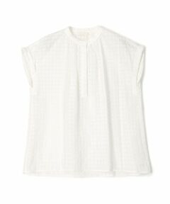 TOMORROWLAND / トゥモローランド シャツ・ブラウス | フラワーエンブロイダリー バンドカラーブラウス