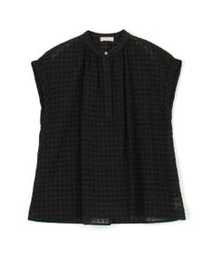 TOMORROWLAND / トゥモローランド シャツ・ブラウス | フラワーエンブロイダリー バンドカラーブラウス