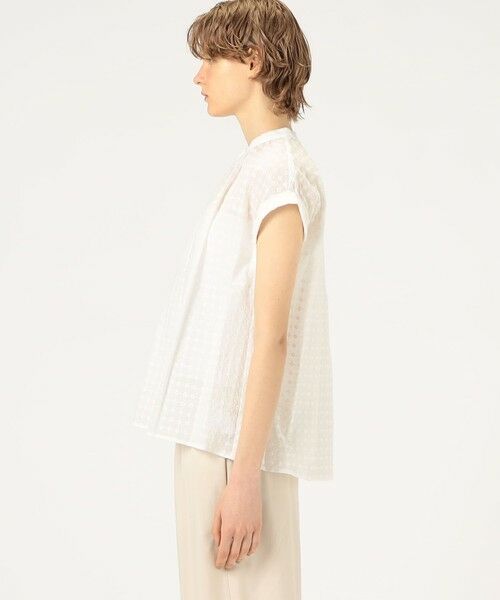 TOMORROWLAND / トゥモローランド シャツ・ブラウス | フラワーエンブロイダリー バンドカラーブラウス | 詳細3