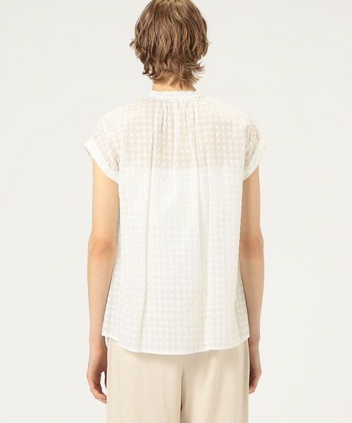 TOMORROWLAND / トゥモローランド シャツ・ブラウス | フラワーエンブロイダリー バンドカラーブラウス | 詳細4