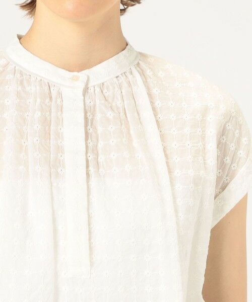 TOMORROWLAND / トゥモローランド シャツ・ブラウス | フラワーエンブロイダリー バンドカラーブラウス | 詳細5