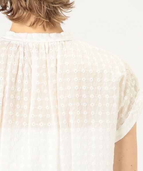 TOMORROWLAND / トゥモローランド シャツ・ブラウス | フラワーエンブロイダリー バンドカラーブラウス | 詳細6