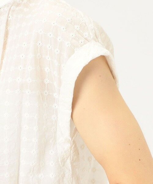 TOMORROWLAND / トゥモローランド シャツ・ブラウス | フラワーエンブロイダリー バンドカラーブラウス | 詳細7