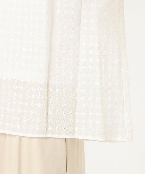 TOMORROWLAND / トゥモローランド シャツ・ブラウス | フラワーエンブロイダリー バンドカラーブラウス | 詳細8