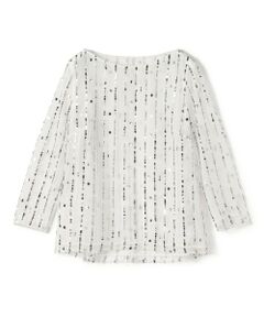 TOMORROWLAND / トゥモローランド シャツ・ブラウス（半袖以外） | ドロップスパングルエンブロイダリー ボートネックブラウス