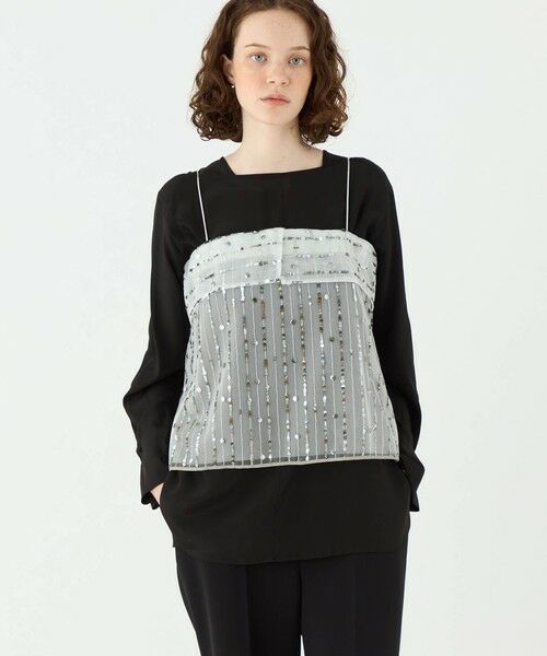 TOMORROWLAND / トゥモローランド その他トップス | ドロップスパングルエンブロイダリー キャミソールブラウス | 詳細2