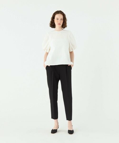 【美品】M-premier BLACK ホワイトパフスリーブシャツ M-premier BLACK ホワイトパフスリーブシャツ