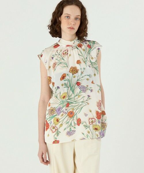 TOMORROWLAND / トゥモローランド シャツ・ブラウス | 【別注】manipuri for Ballsey Collage Bloom バックボウタイブラウス | 詳細2