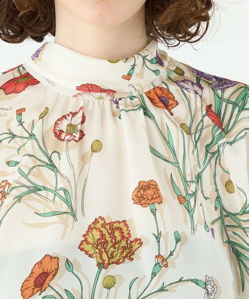 TOMORROWLAND / トゥモローランド シャツ・ブラウス | 【別注】manipuri for Ballsey Collage Bloom バックボウタイブラウス | 詳細5