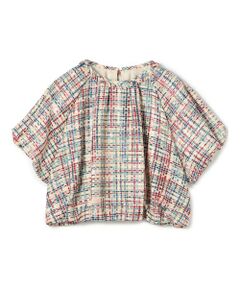 TOMORROWLAND / トゥモローランド シャツ・ブラウス | モザイクツイード パフブラウス