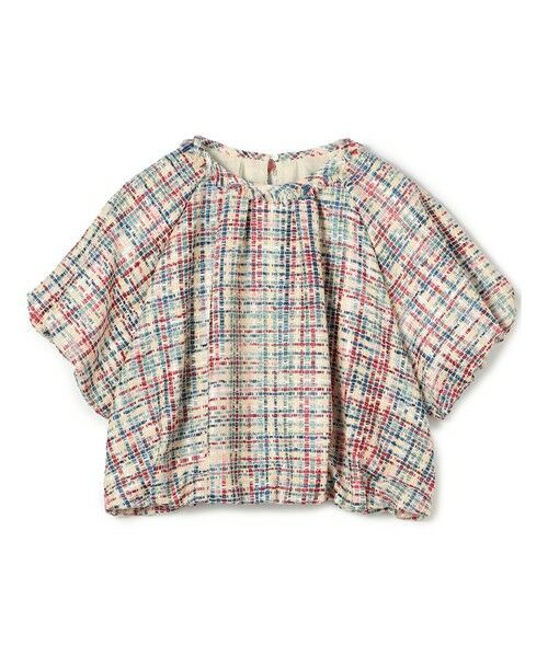 TOMORROWLAND / トゥモローランド シャツ・ブラウス | モザイクツイード パフブラウス（64 ブルー系）