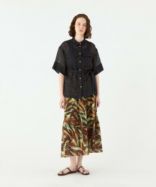 TOMORROWLAND / トゥモローランド シャツ・ブラウス | パナマラミー ビッグシャツブラウス | 詳細1