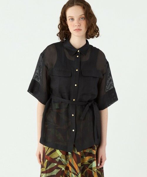TOMORROWLAND / トゥモローランド シャツ・ブラウス | パナマラミー ビッグシャツブラウス | 詳細2