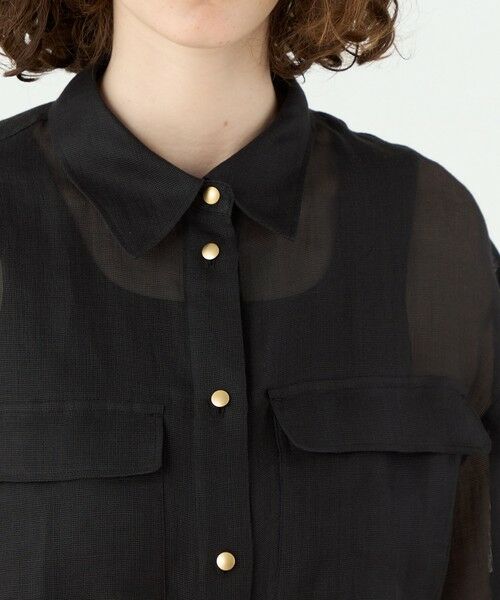 TOMORROWLAND / トゥモローランド シャツ・ブラウス | パナマラミー ビッグシャツブラウス | 詳細5