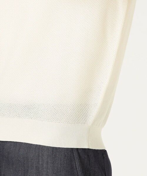 TOMORROWLAND / トゥモローランド ニット・セーター | パールメッシュコンビ ポロカラープルオーバー | 詳細8